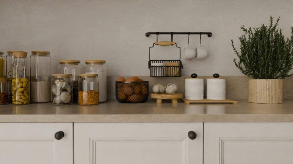 Organized Kitchen Counter