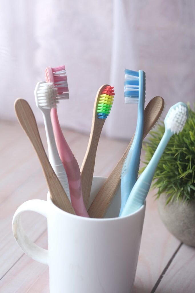 Organized toothbrushes