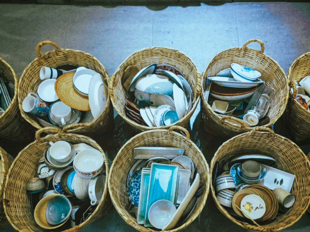 Decluttering baskets