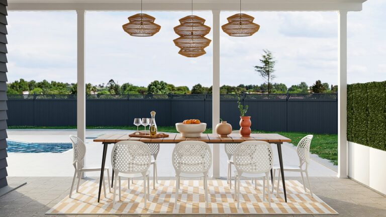 Decluttered dining area