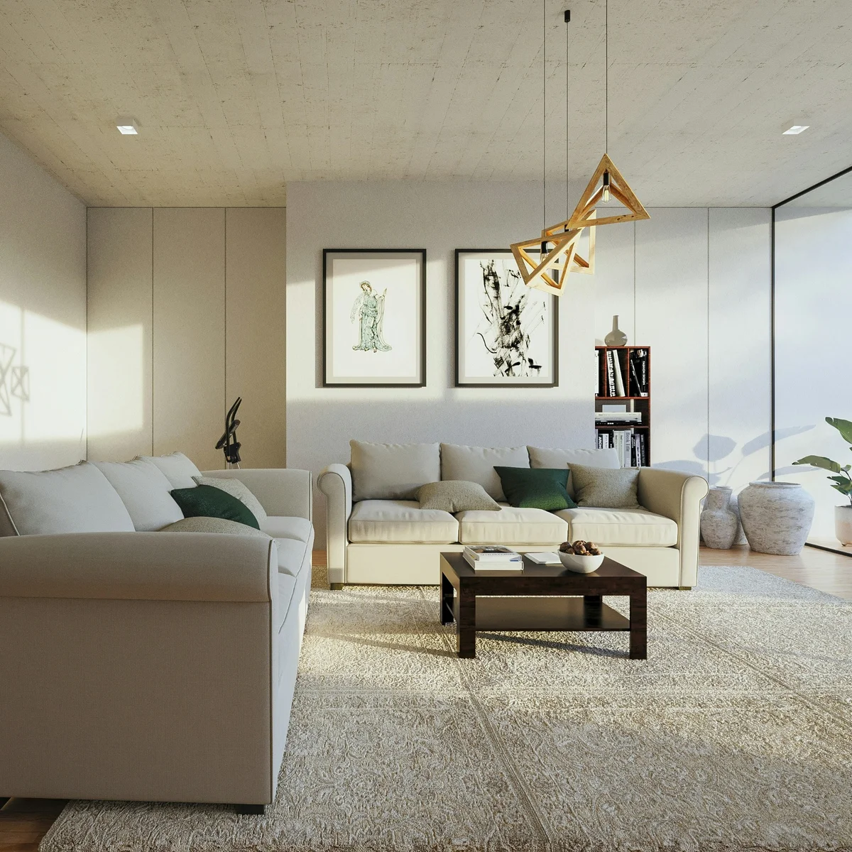 decluttered living space relax