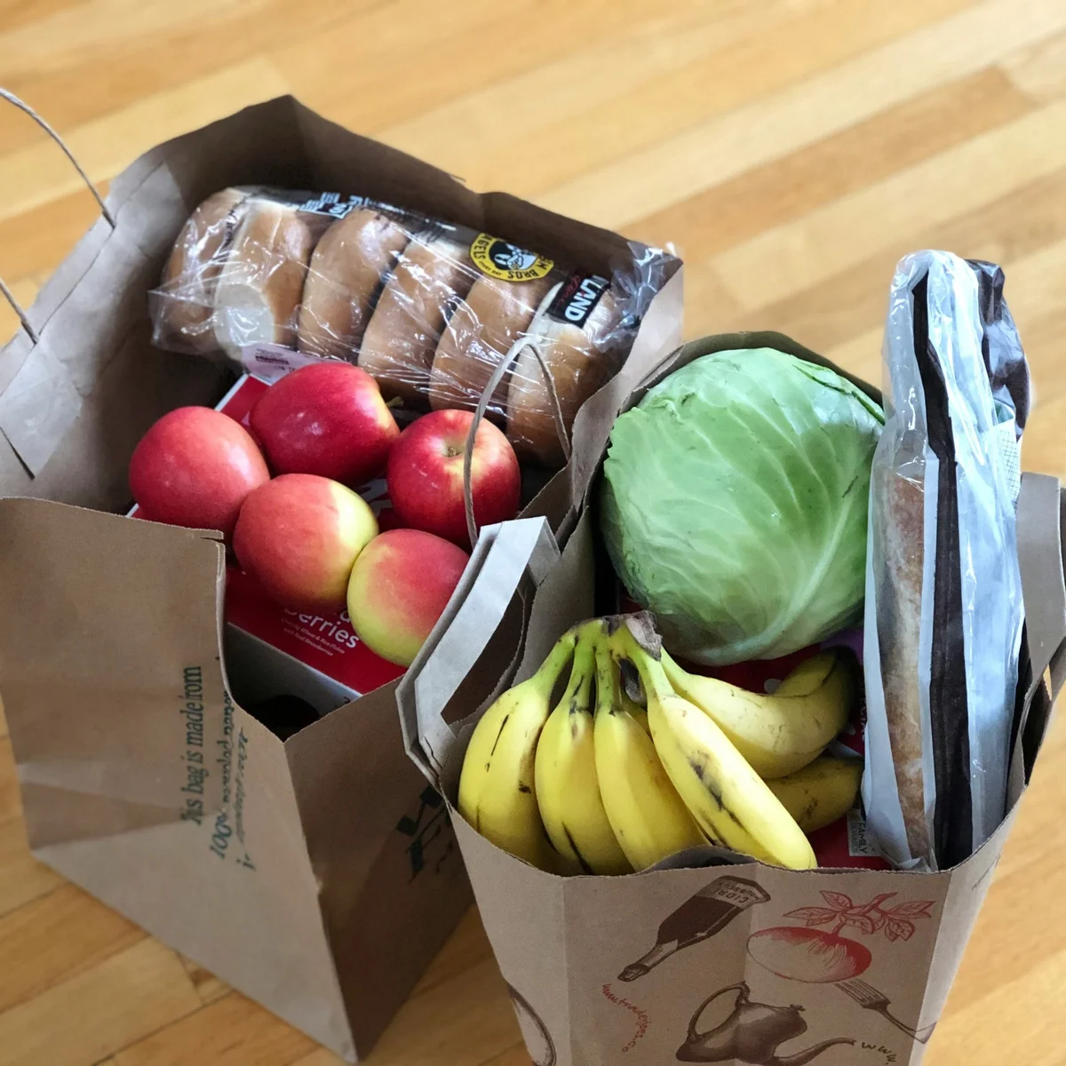 handwritten pantry inventory notepad